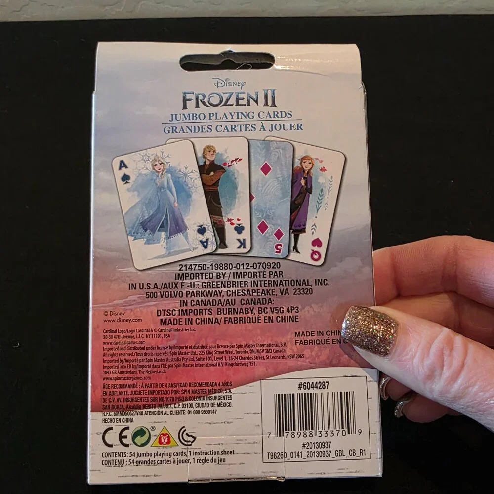 Disney FROZEN II - 54 Pack Jumbo Playing Cards - Brand New and Sealed - Age 4+